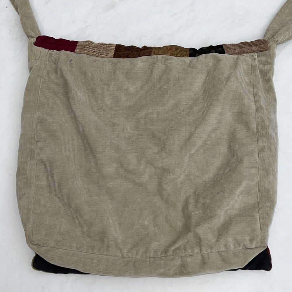 Vintage Patchwork Flap Top Message Bag - image 6